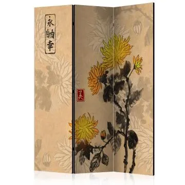 Parawan akustyczny Orient 135x172 cm 3-częściowy beżowy