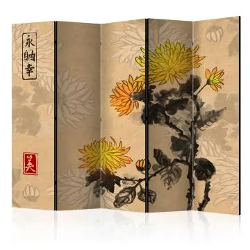 Parawan akustyczny Orient 225x172 cm 5-częściowy wielokolorowy