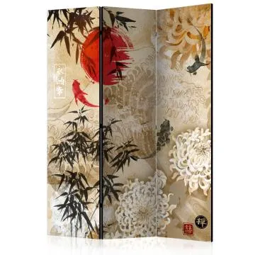 Parawan dwustronny Orient 135x172 cm 3-częściowy wielokolorowy