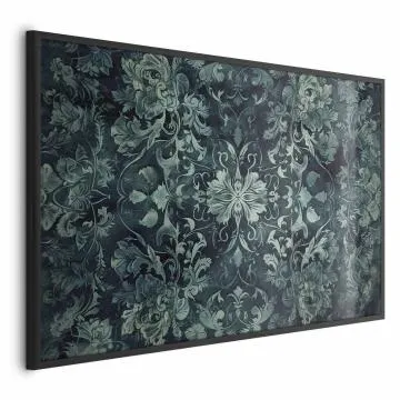 Plakat Ornamenty dywanowe 90x60 cm z ramą czarną bez marginesu