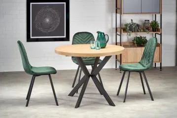 Krzesło tapicerowane K462 VELVET zielone