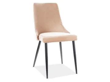 Krzesło PIANO B VELVET beżowe