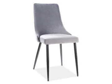 Krzesło PIANO B VELVET szare