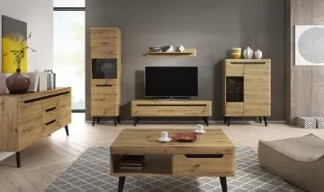 Stolik kawowy EBBI 107x67 dąb artisan