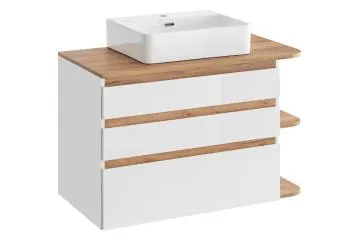 Szafka pod umywalkę PLATINUM 820 94 cm biała