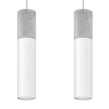 Lampa wisząca BORGIO 2 biała