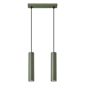 Lampa wisząca LAGOS 2 zielona oliwka