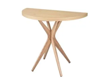 Stół półokrągły CUTTI 90x90 rozkładany jesion
