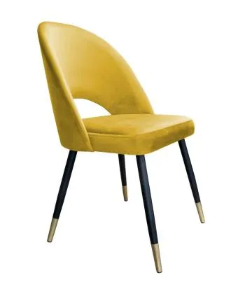 Krzesło ISKAR VELVET GOLD musztardowe/curry