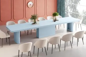 Stół rozkładany PORTOFINO 160(412)x100 bordowy mat