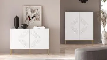 Komoda KLARA 110 2D biały mat