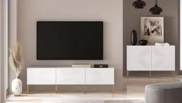 Szafka RTV KLARA 170 biały mat