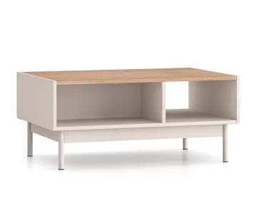 Stolik kawowy DUMI 90x60 kaszmirowy/dąb cremona