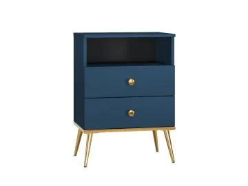 Szafka nocna BLU 2S granatowa