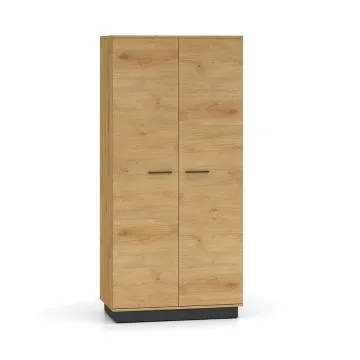 Szafa BRONX 2D 92cm dąb/czarna