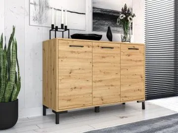 Komoda NIKOLA 120 3D dąb artisan