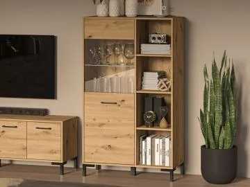 Witryna niska NIKOLA dąb artisan