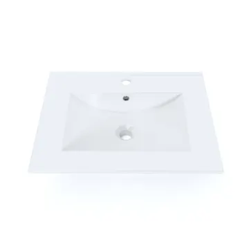 Umywalka wpuszczana PRATO 60cm biała ceramiczna