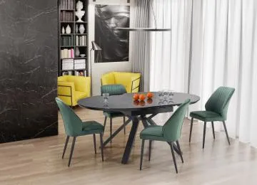 Krzesło tapicerowane K432 VELVET ciemnozielone