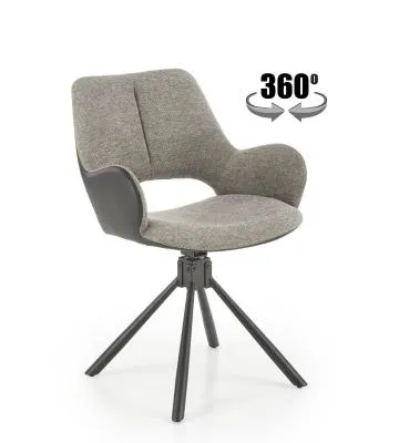 Krzesło tapicerowane K494 szare/czarne