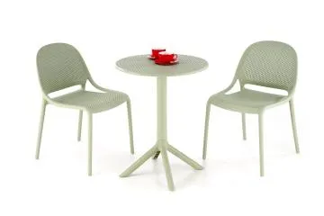 Stolik ogrodowy CALVO 60x60 miętowy z tworzywa PVC