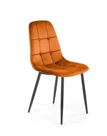 Krzesło tapicerowane K417 VELVET cynamonowe
