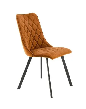 Krzesło tapicerowane K450 VELVET cynamonowe