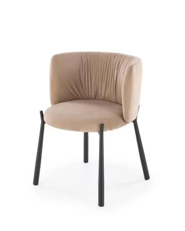 Krzesło tapicerowane K531 VELVET beżowe