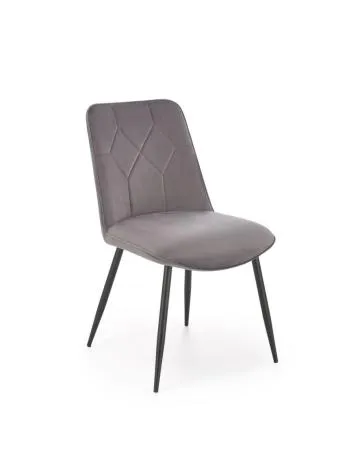 Krzesło tapicerowane K539 VELVET szare