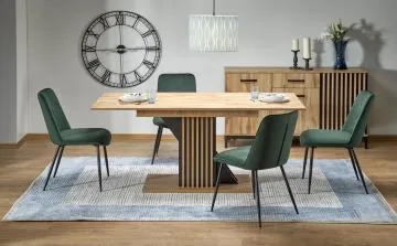 Krzesło tapicerowane K539 VELVET ciemnozielone