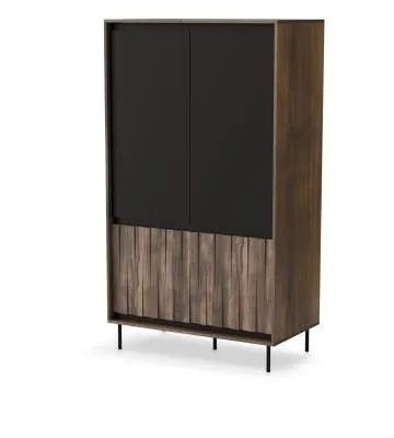 Szafa SWING S-1 orzech/czarna