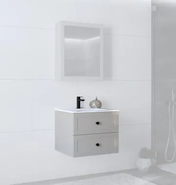Szafka pod umywalkę TORETO 2S 60cm kaszmirowy mat