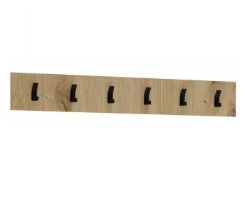 Wieszak do przedpokoju CLIF W-100 dąb artisan/czarny