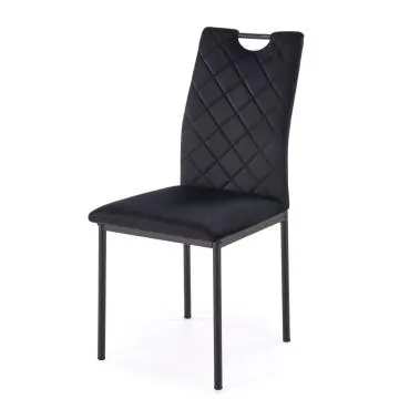 Krzesło tapicerowane K577 VELVET czarne 
