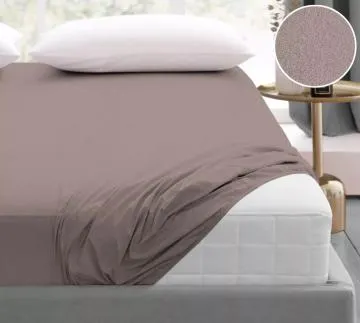 Prześcieradło frotte z gumką Bielbaw 220x200 cafe