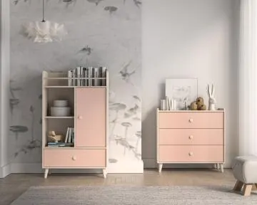 Komoda dziecięca MELLY 04 130 różowa