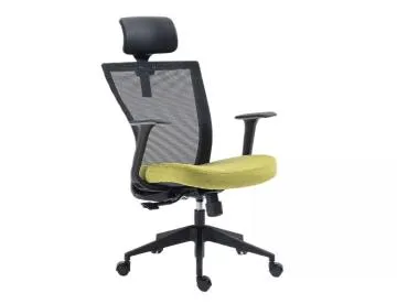 Fotel biurowy Q-328H czarny/zielony