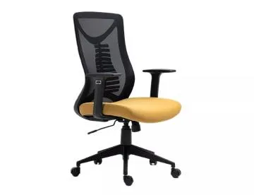 Fotel biurowy Q-330 czarny/żółty