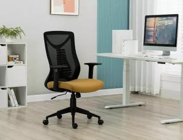 Fotel biurowy Q-330 czarny/żółty