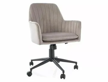 Fotel biurowy Q-886 VELVET ciemnobeżowy