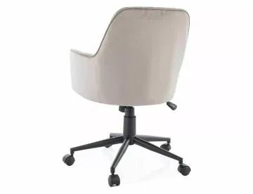 Fotel biurowy Q-886 VELVET ciemnobeżowy