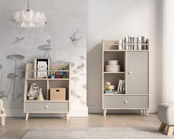 Regał dziecięcy MELLY 09 szary