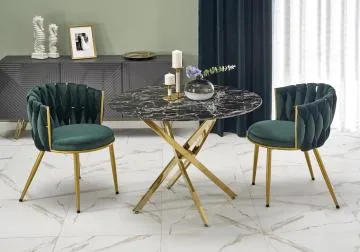 Krzesło tapicerowane K517 VELVET zielone