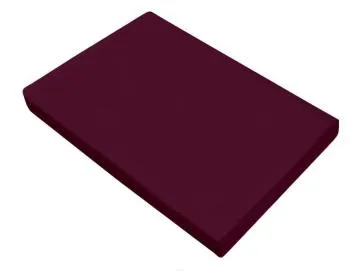 Prześcieradło satynowe 160x210 roan rouge bez gumki 240 nici na cal2 Premium