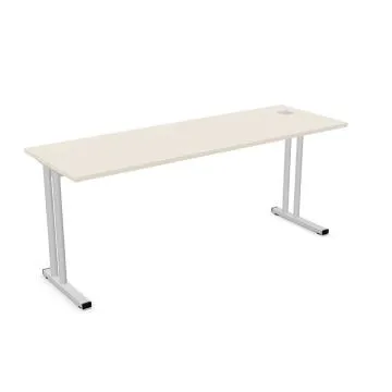 Biurko EASY SPACE C-LEG RC 180x60cm kaszmirowe