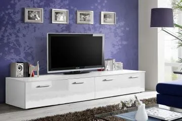 Szafka RTV DUO 200 biały połysk/biały mat