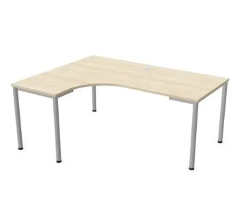 Biurko narożne EASY SPACE I-LEG LS 180x140cm akacjowe