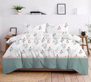 Pościel Bawełniana Greno Premium Saggio 160x200 Zielona