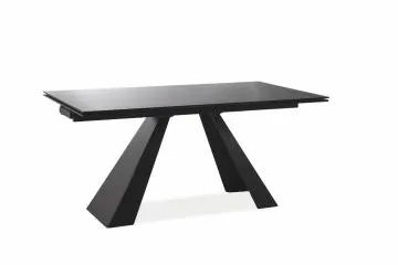 Stół rozkładany SALVADORE 120(180)x80 czarny mat