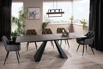 Stół rozkładany SALVADORE CERAMIC 160(240)x90 brązowy legno